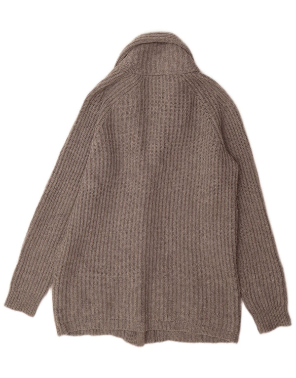 Maglione cardigan oversize da donna Topshop UK 8 piccolo acrilico grigio