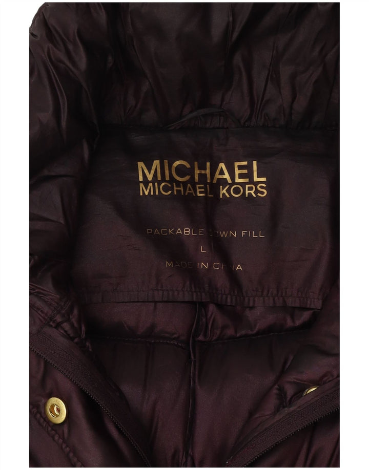 Cappotto imbottito da donna Michael Kors UK 16 grande viola