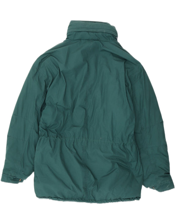 EDELWEISS Mens Hooded Padded Jacket UK 42 XL Green
