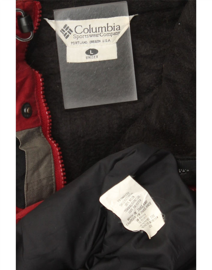 Giacca a vento Columbia Omni-Tech da uomo UK 40 Large Red Colourblock