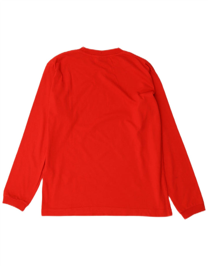Maglietta Champion da bambino a maniche lunghe 11-12 anni in cotone rosso