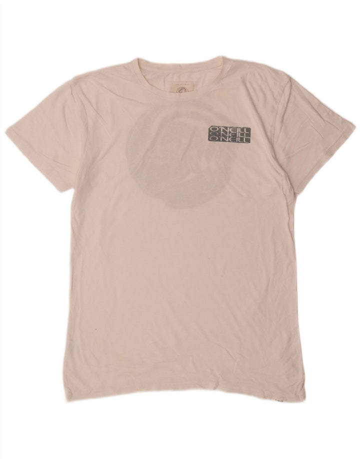 T-shirt grafica da uomo O'Neill Top in cotone bianco medio