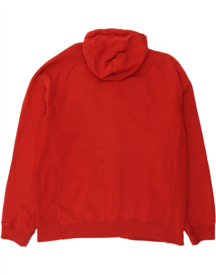 EDDIE BAUER Mens Zip Hoodie Sweater XL Red Polyester Vintage Eddie Bauer and Second-Hand Eddie Bauer from Messina Hembry 