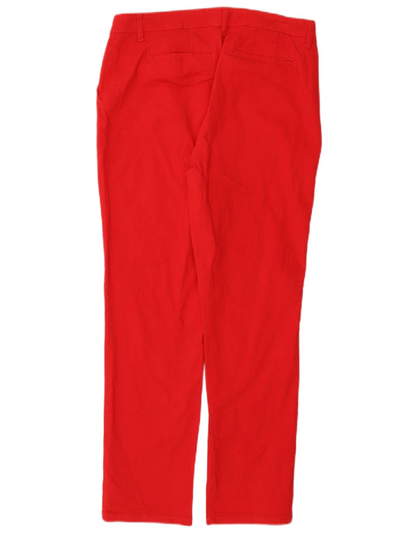 Pantaloni chino slim da donna Nautica US 8 medi W30 L28 cotone rosso