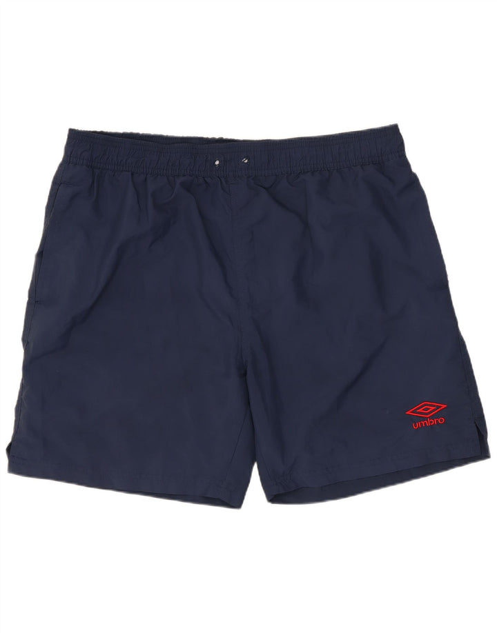 Pantaloncini da bagno da uomo UMBRO XL blu navy in poliestere