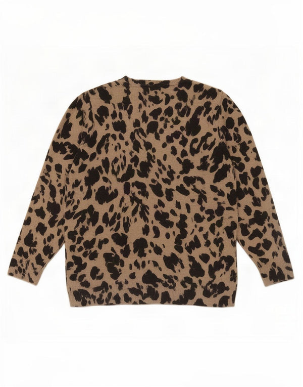 Maglione maglione girocollo da donna Marks & Spencer UK 12 Beige medio