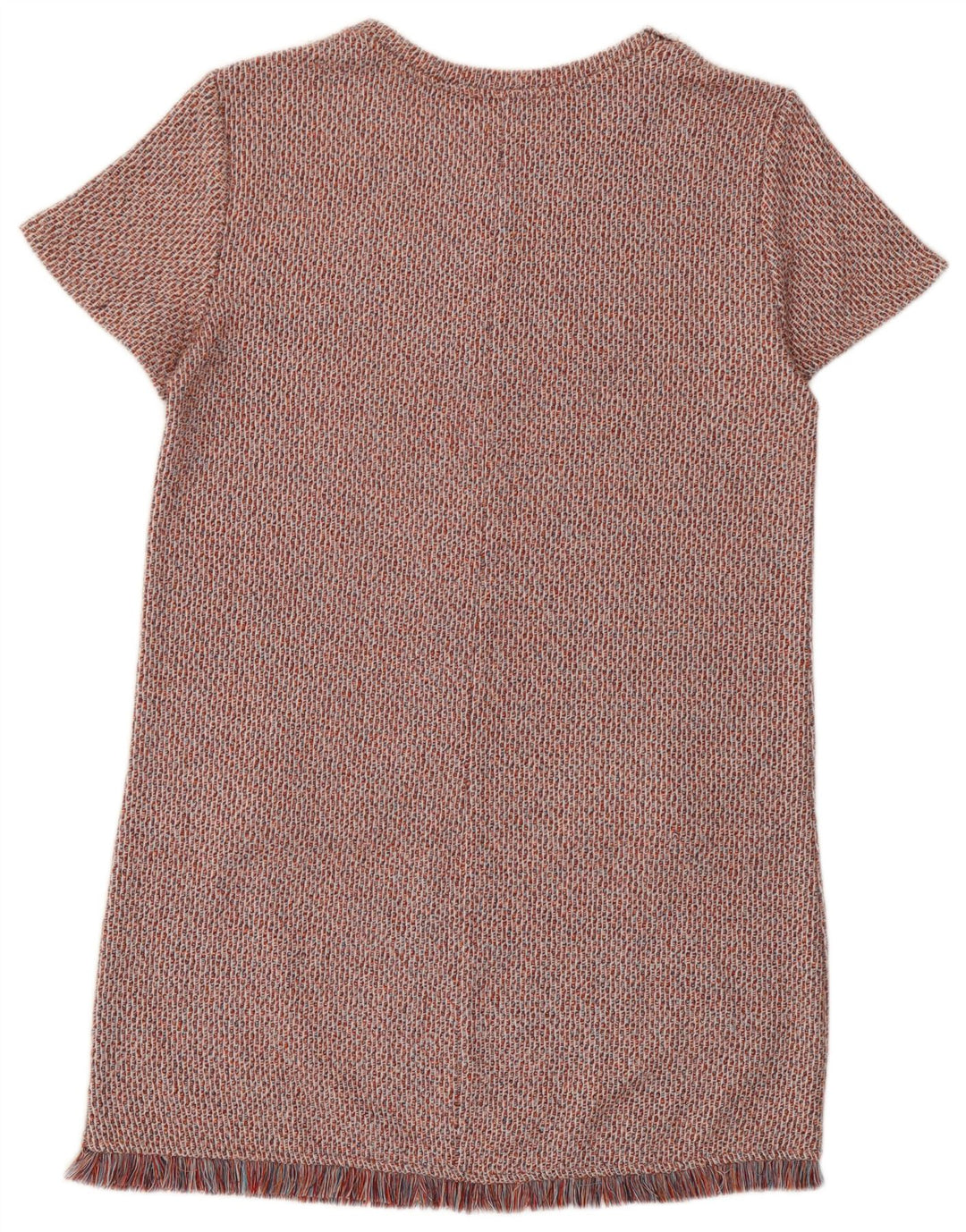 Abito a trapezio Trafaluc da donna Zara UK 14 medio rosso screziato