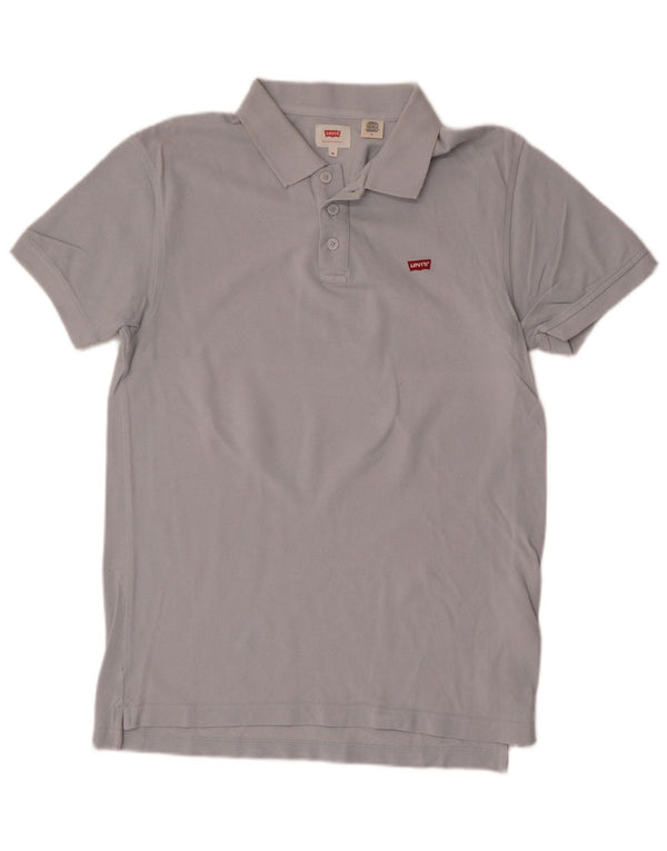 Levi's Mens Polo Shirt Medium Blue Cotton