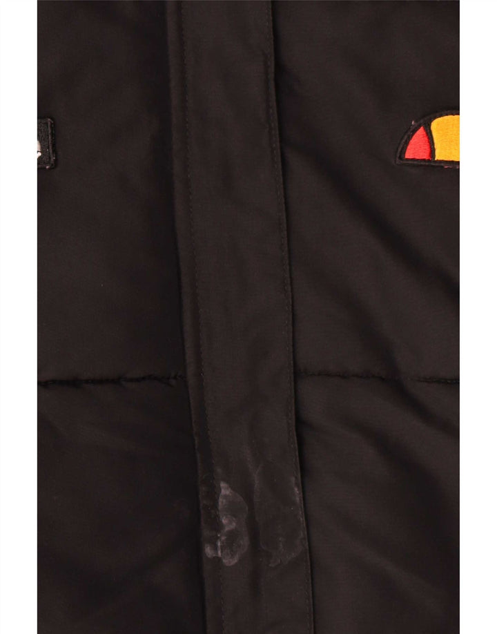 Giacca imbottita con cappuccio Ellesse da bambino 12-13 anni in poliestere nero