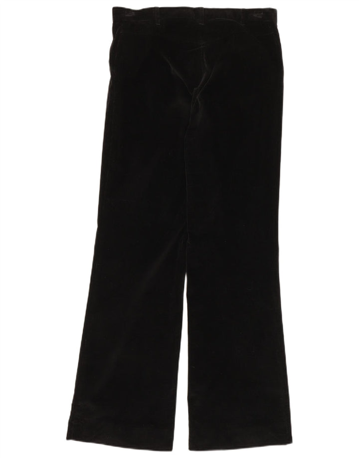 Pantaloni in velluto a coste bootcut da weekend da donna Max Mara UK 10 piccoli W30 L32 neri