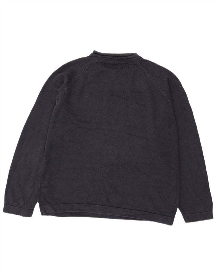 Maglione maglione girocollo da uomo Marks & Spencer 2XL cotone blu navy