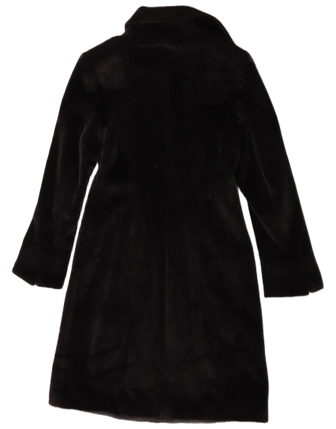 Soprabito vintage da donna in pelliccia sintetica IT 42 poliestere nero medio