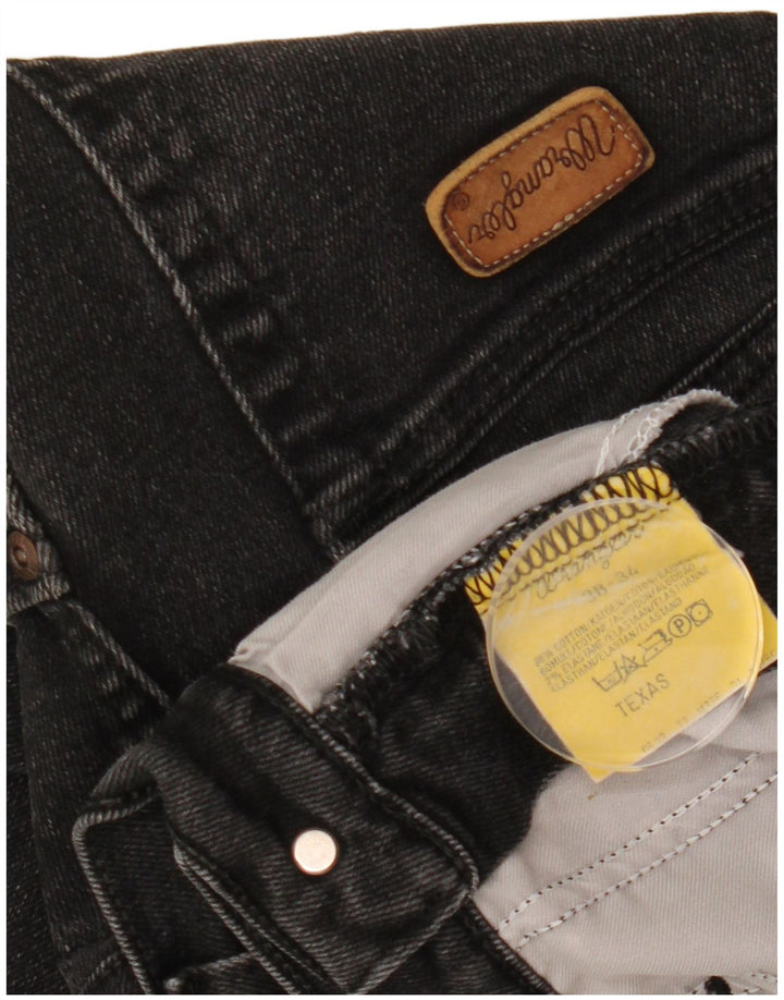 Jeans dritti da uomo Wrangler Texas W38 L28 cotone nero