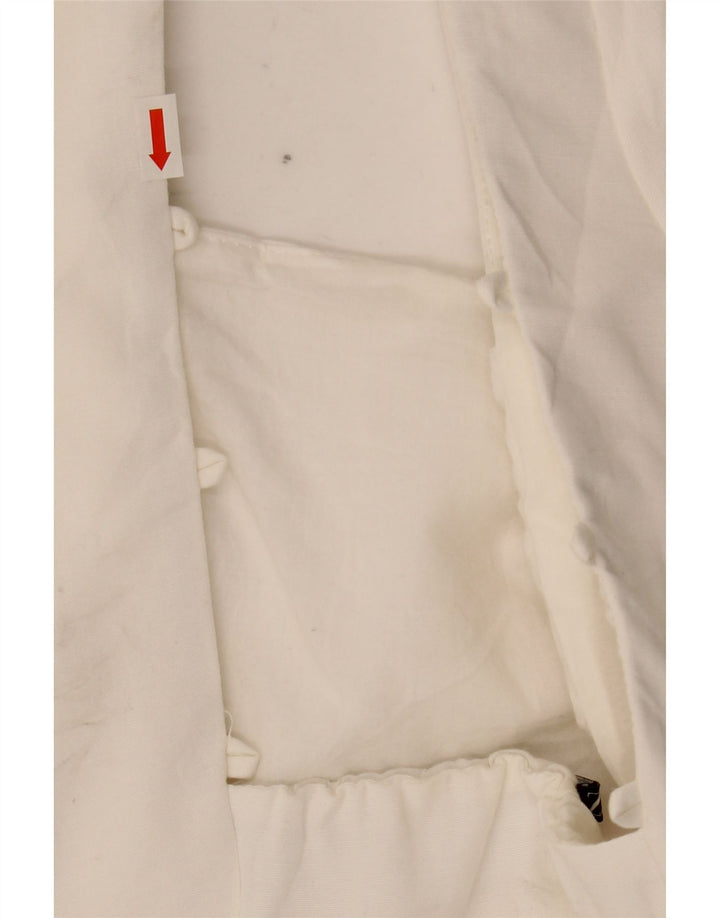 Abito tubino Zara da donna UK 8 piccolo in viscosa bianca
