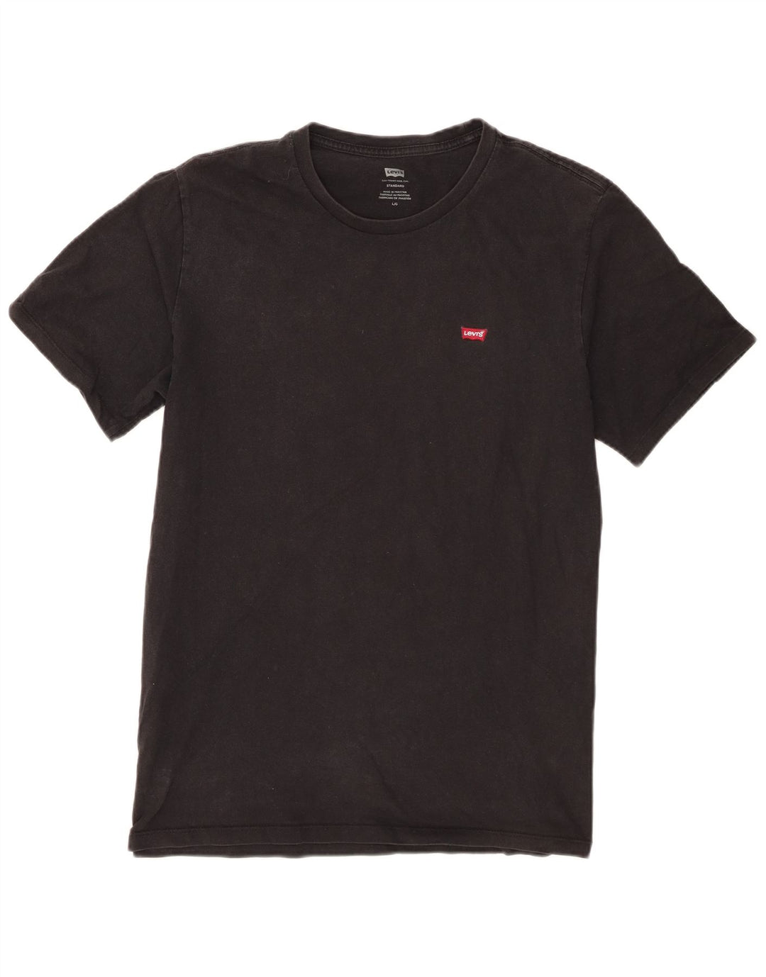 T-shirt standard da uomo Levi's Top grande in cotone nero