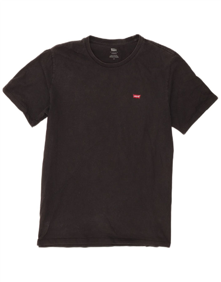 T-shirt standard da uomo Levi's Top grande in cotone nero