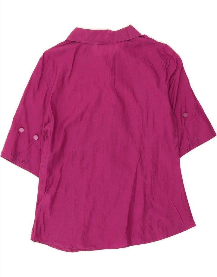MASSIMO DUTTI Womens Blouse Top EU 42 Large Pink Cotton Vintage Massimo Dutti and Second-Hand Massimo Dutti from Messina Hembry 