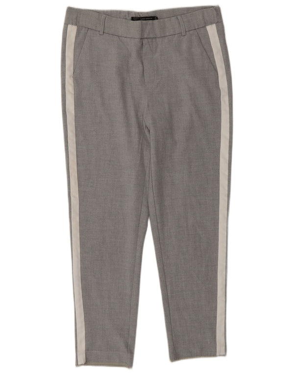 Pantaloni chino slim da donna Zara XS W24 L26 Blocco colore grigio
