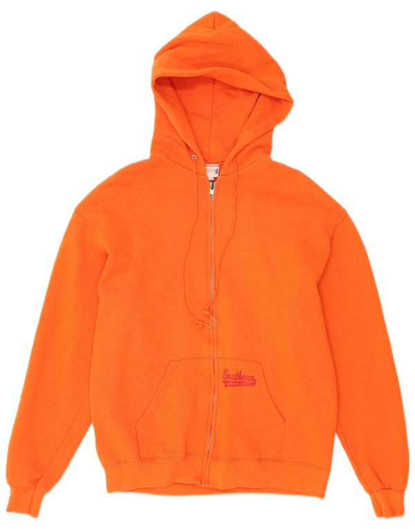 Maglione con cappuccio e zip da uomo Lee in cotone arancione medio