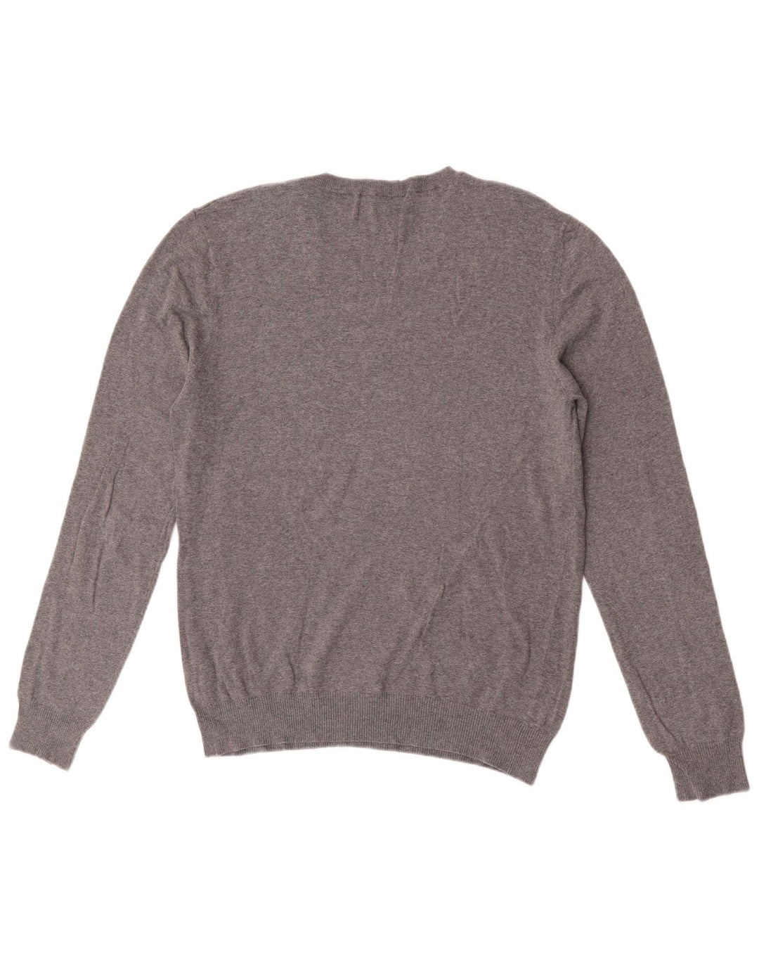 Maglione maglione girocollo da uomo Benetton grigio medio
