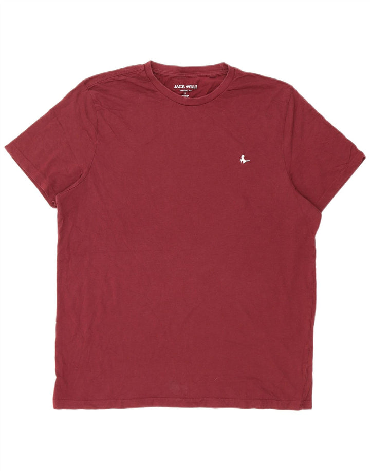JACK WILLS T-shirt da uomo dalla vestibilità classica, grande, marrone