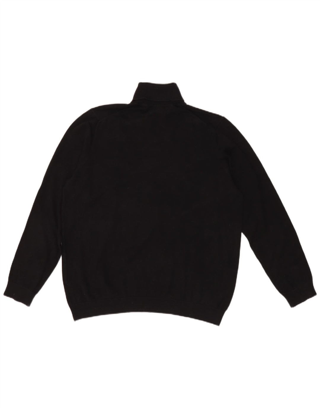 Maglione maglione a collo alto da uomo Marks & Spencer grande cotone nero