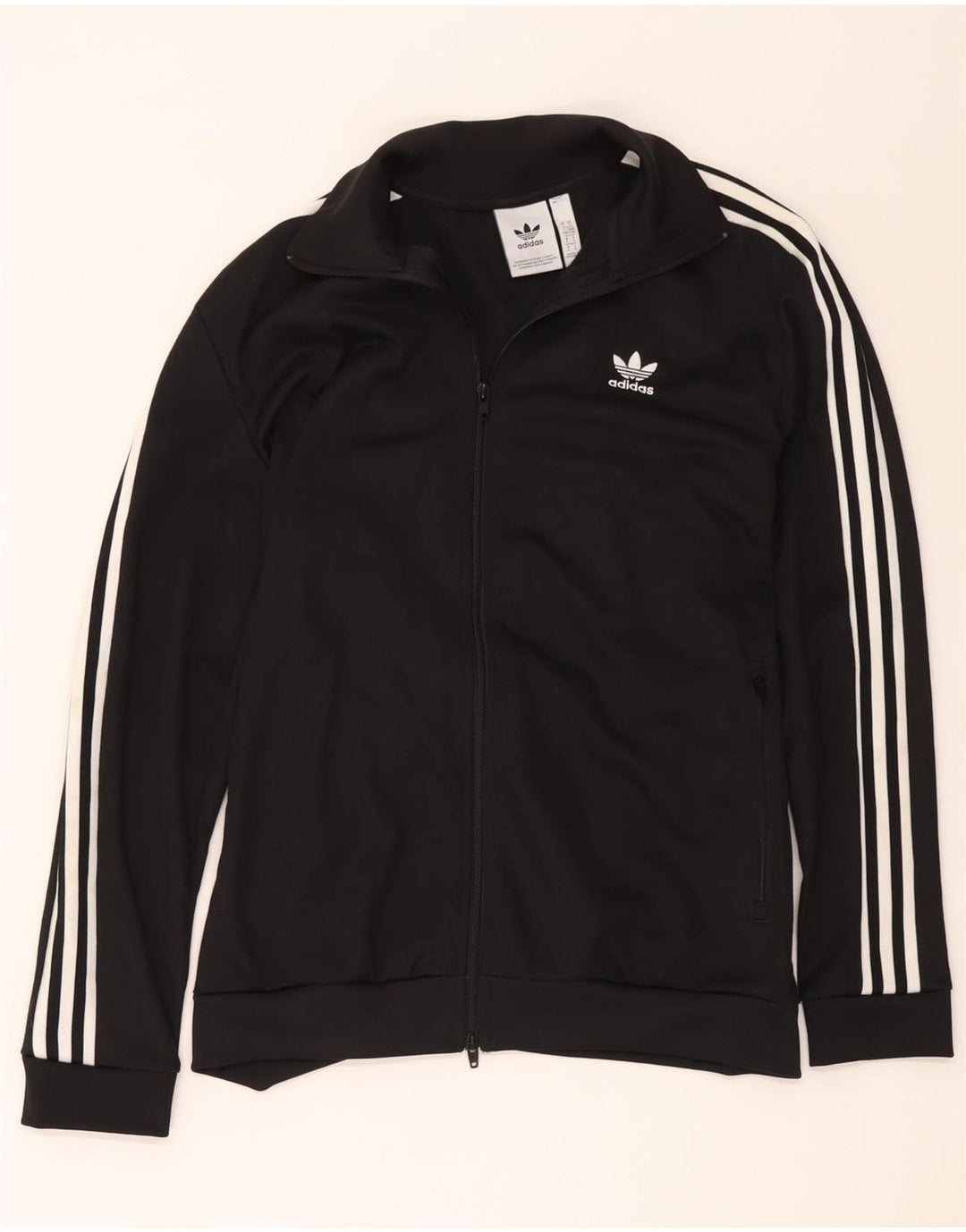 Giacca da tuta da donna Adidas UK 16 grande poliestere nero