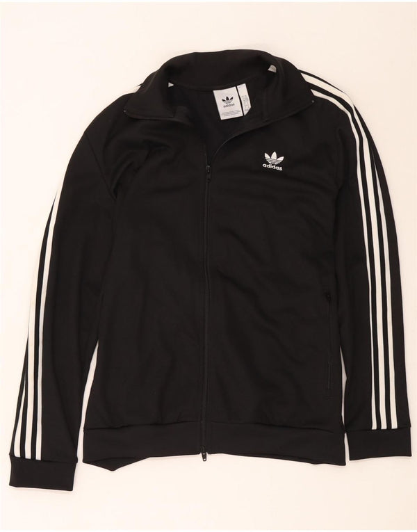 Giacca da tuta da donna Adidas UK 16 grande poliestere nero