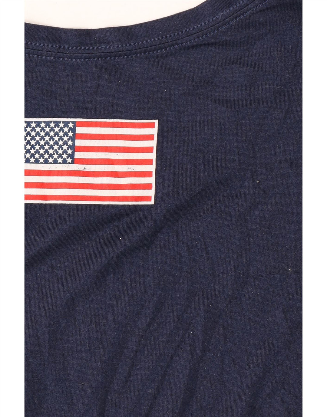 NIKE Womens Dri Fit Graphic T-Shirt Top UK 12 Medium Navy Blue Polyester Vintage Nike and Second-Hand Nike from Messina Hembry 