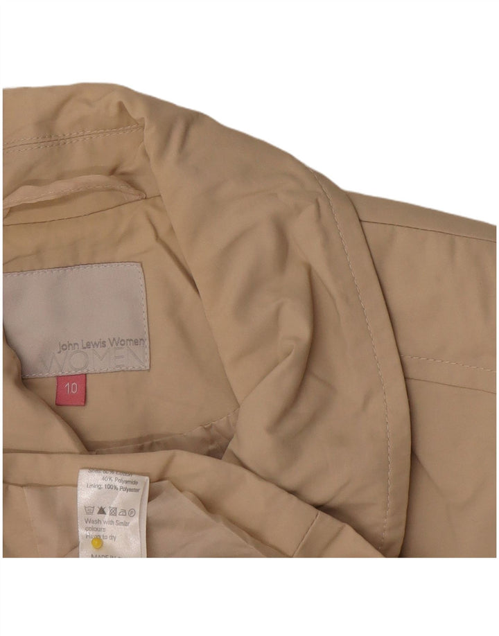 Trench da donna John Lewis UK 10 piccolo cotone beige