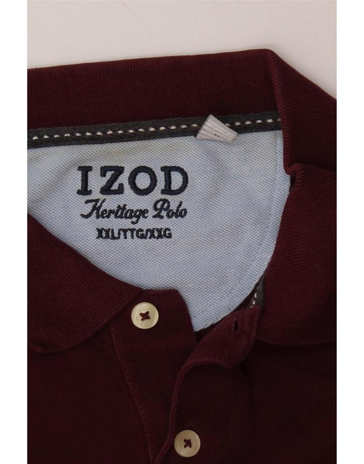 Polo IZOD da uomo Herritage Fit 2XL Bordeaux