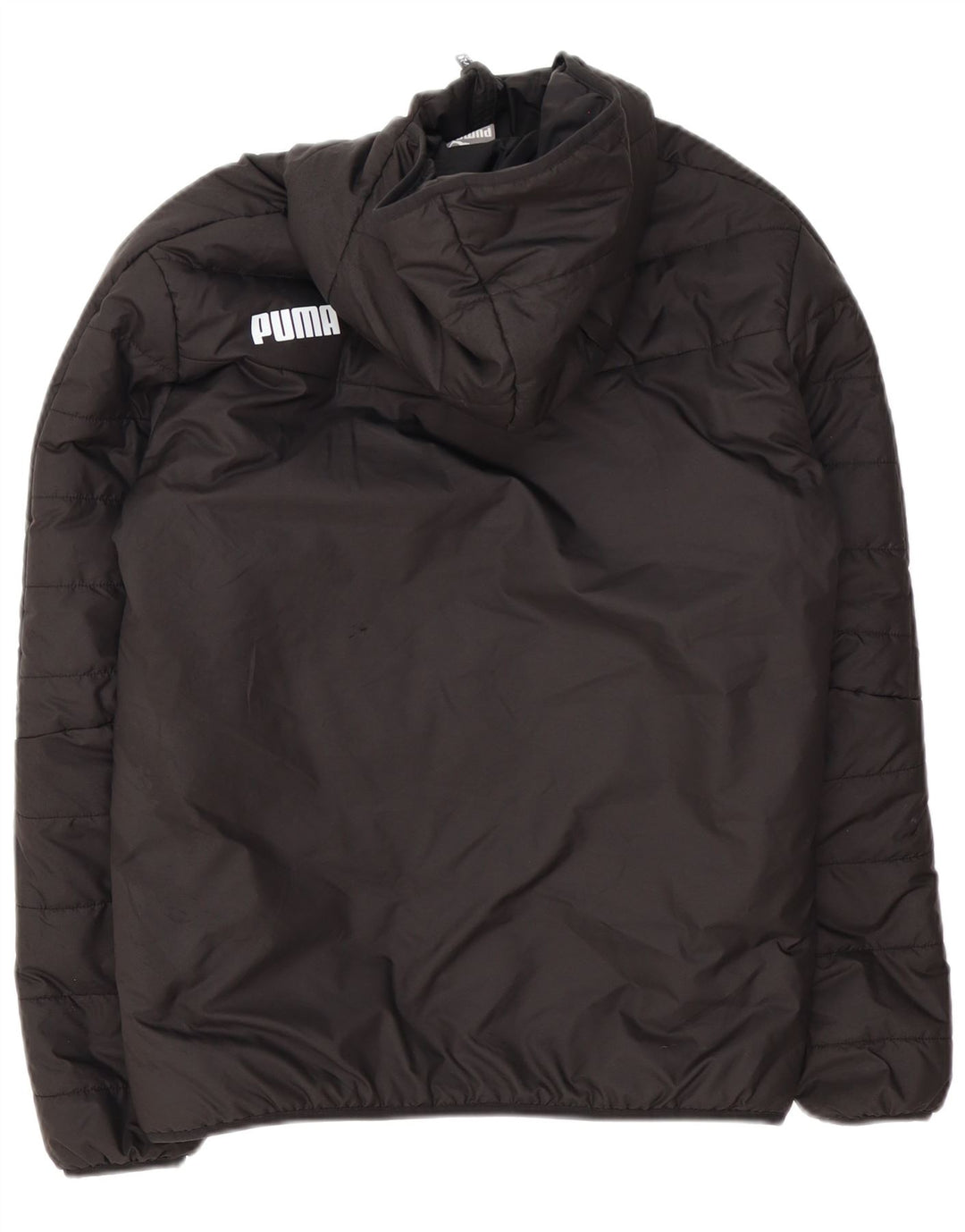 Giacca imbottita con cappuccio grafico da uomo Puma UK 36 Small Nero Poliestere
