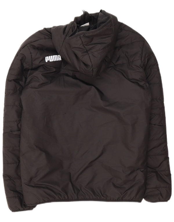 Giacca imbottita con cappuccio grafico da uomo Puma UK 36 Small Nero Poliestere