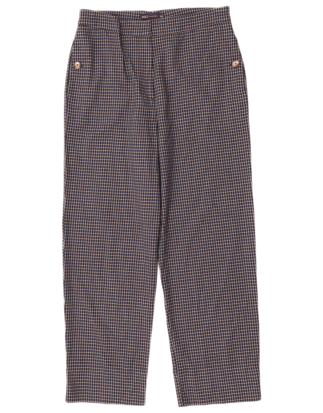 Pantaloni corti da donna Marks & Spencer UK 10 piccoli W28 L25 blu