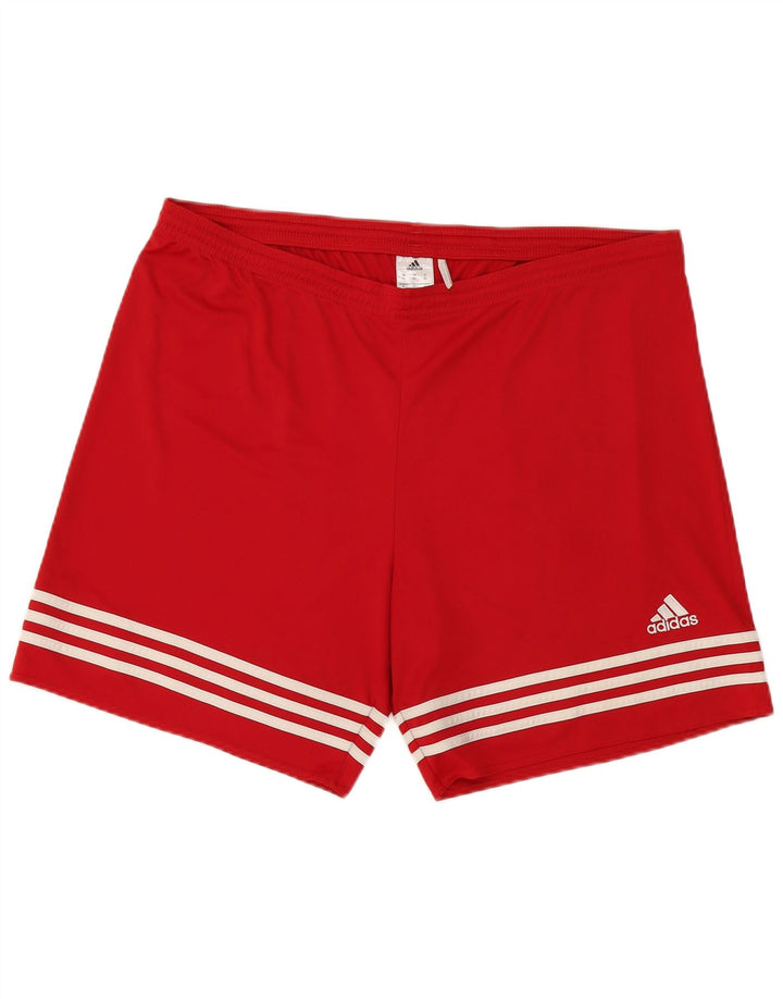 Pantaloncini sportivi Adidas Climalite da uomo XL rosso poliestere