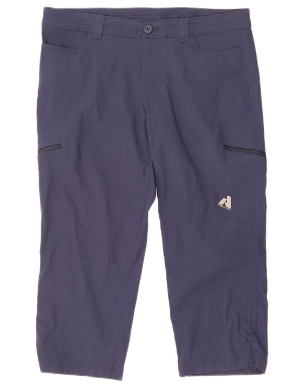 Pantaloni capri da trekking da donna Eddie Bauer US 10 Large W34 L21 nylon blu