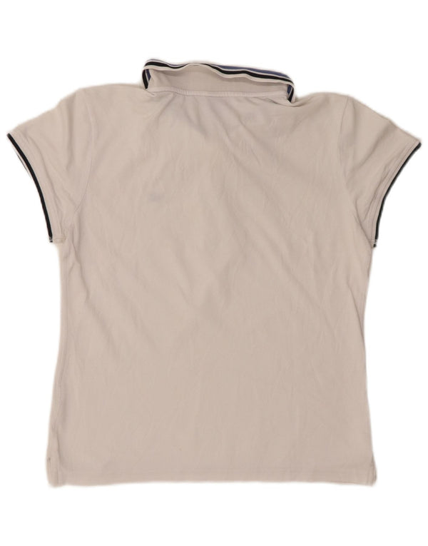 Polo Champion da donna Heritage Fit UK 14 grande bianca