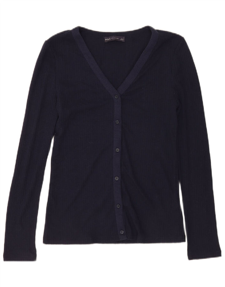 Camicetta da donna Marks & Spencer UK 8 Small Poliestere blu navy