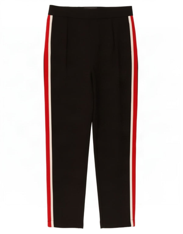 Pantaloni casual dritti da donna Zara XS W24 L25 Colorblock nero