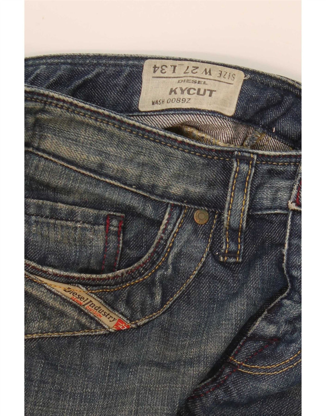 Jeans dritti Kycut da donna Diesel W27 L30 Blu