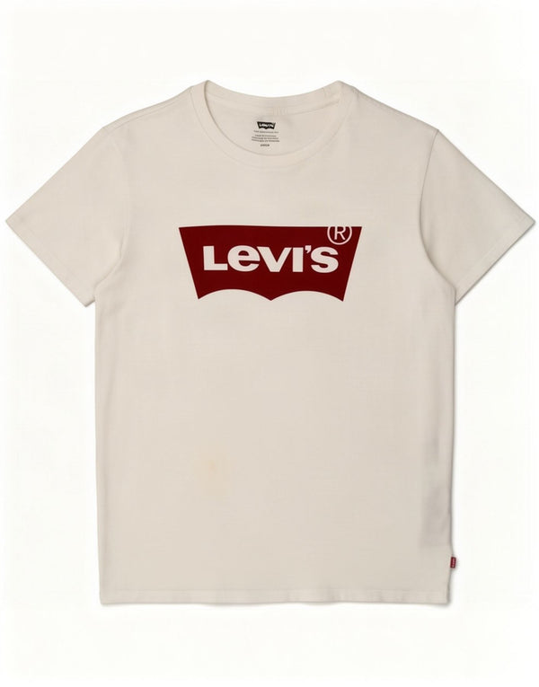 Levi's Mens Graphic T-Shirt Top Small White Cotton