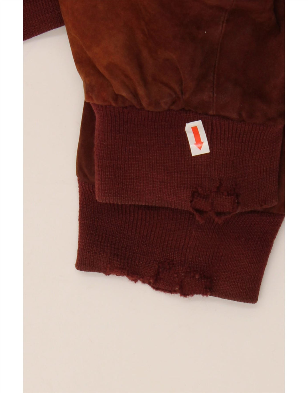 GIACCOMO LARUSSO Giubbotto bomber da uomo in pelle scamosciata vestibilità ampia IT 50 Large Marrone