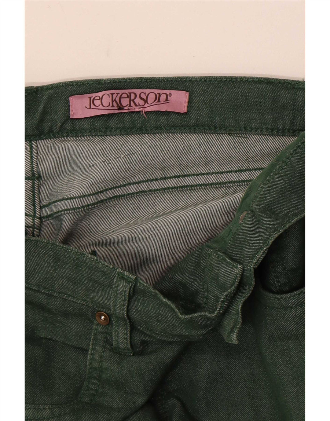 Jeans slim da donna Jeckerson W28 L34 verdi