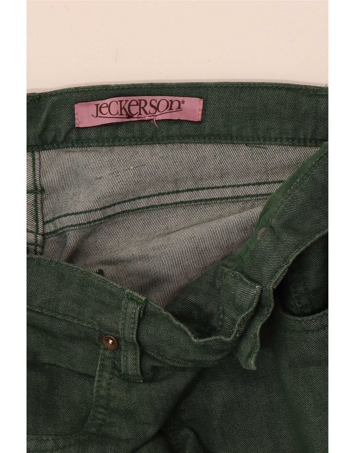 Jeans slim da donna Jeckerson W28 L34 verdi