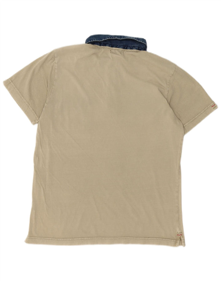 Polo grafica da uomo Marlboro Classics Large verde color block