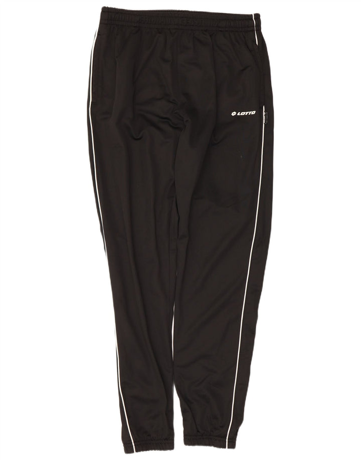 Pantaloni da tuta da uomo Lotto Joggers grandi in poliestere nero