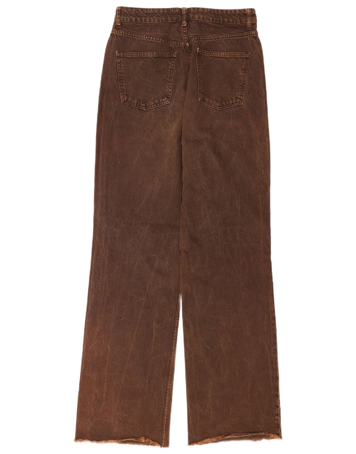 Jeans dritti da donna Zara EU 40 medi W30 L33 Marrone