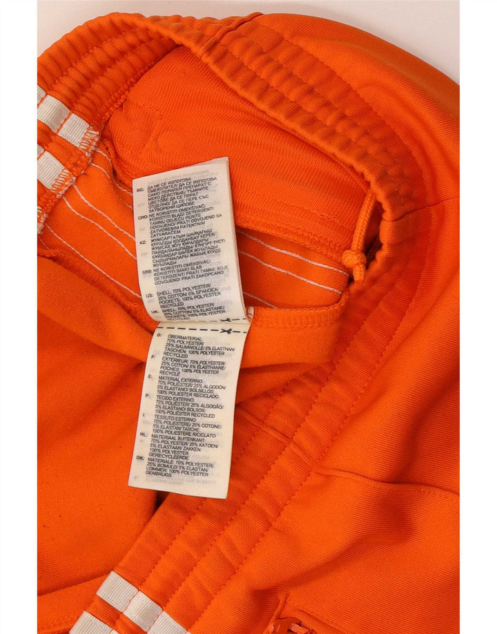 Pantaloni della tuta da donna Adidas UK 8 Small Arancione Poliestere