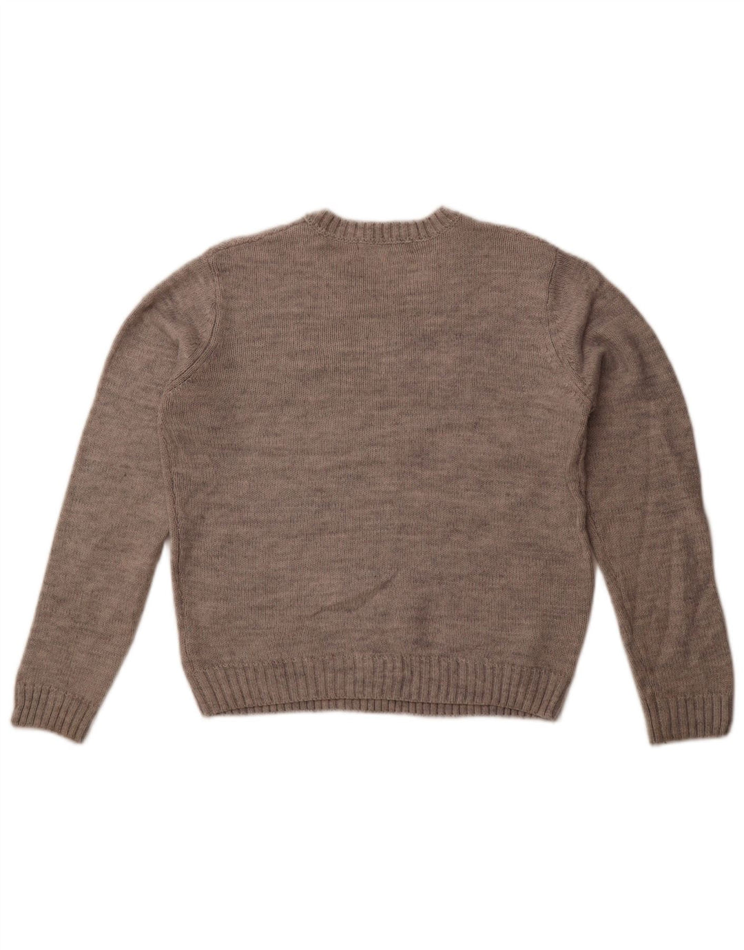 Maglione girocollo oversize da donna Zara UK 10 piccolo acrilico grigio