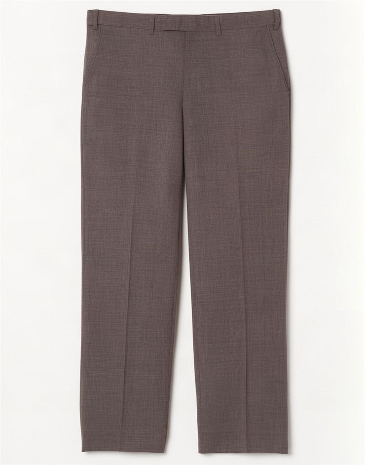 Pantaloni da abito vestibilità regolare da uomo Marks & Spencer W32 L31 lana grigia